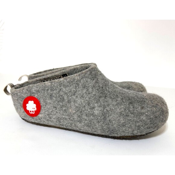 BAABUK EU 41 Men 8 Women's 10 Felted Wool Gus Slippers Handmade - Picture 2 of 9